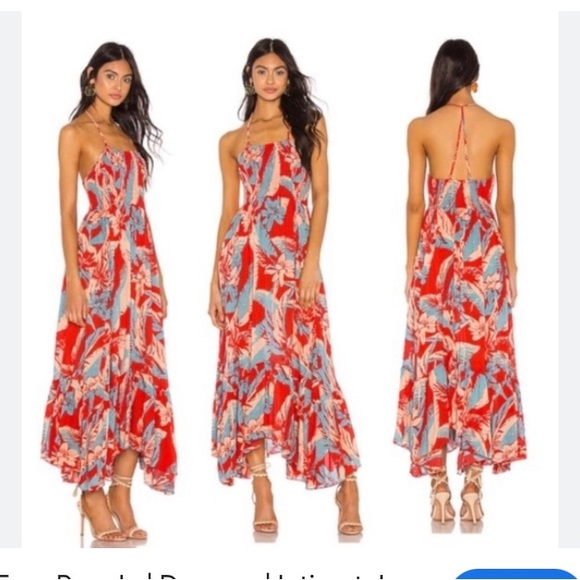 Free People Heat Wave floral dress size large - Picture 1 of 3